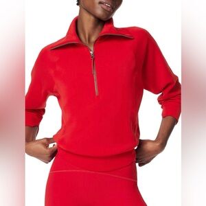 SPANX Red AirEssentials® Half Zip Sweatshirt  Pullover Sweater size 1x